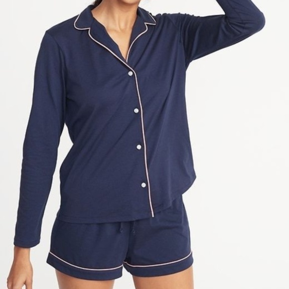 Old Navy Other - Old Navy Relaxed Button-Front Sleep Shirt New